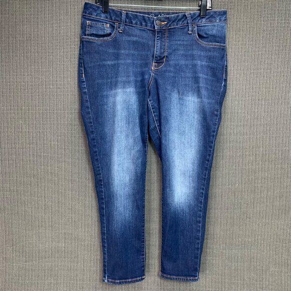 Old Navy Denim - Old Navy Rockstar Womens Size 16 Dark Wash Jeans Regular Cotton Denim